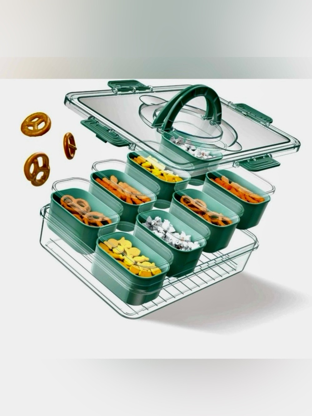CWC Perfect On-The-Go Snack Box - Teal Green - Picture 5 of 6